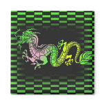 rainbow dragon fridge magnet