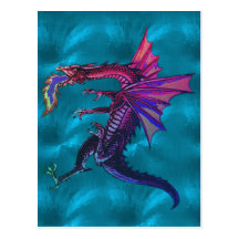 Rainbow Dragon Post Cards
