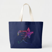 Rainbow Dragon Tote Bag