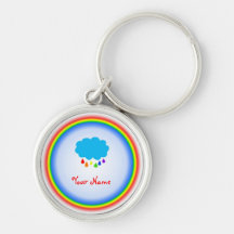 Rainbow Drops Keychain