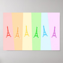 Rainbow Eiffel Tower