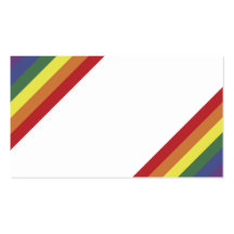 Rainbow Equality Pride Color Stripes Business Card