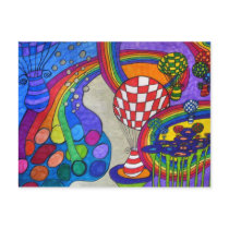 Rainbow Factory Postcard