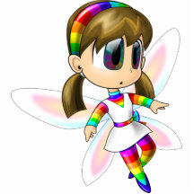 Rainbow fairy acrylic cutout photo cut out