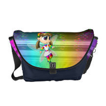 Rainbow fairy messenger bag