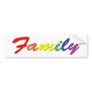 Rainbow Family Bumper Sticker