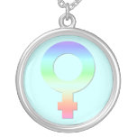 Rainbow Female Symbol Necklace