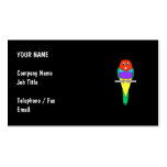 Rainbow Finch Bird. Gouldian Finch. Business Cards