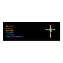Rainbow Fish-Cross_2 Profile Card Business Cards