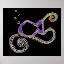 Rainbow Fish Print