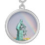 Rainbow Fisherman at the Wheel Custom Necklace