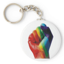 Rainbow Fist Keychain