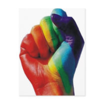 Rainbow Fist Postcard