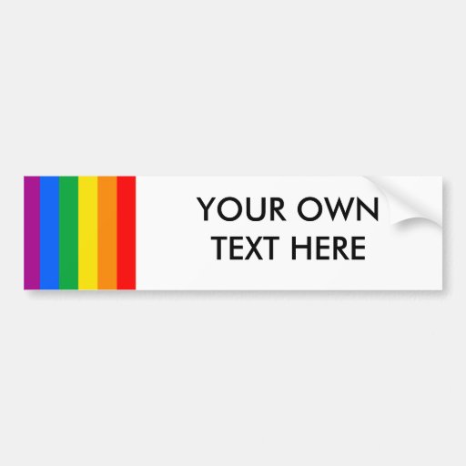 Rainbow Flag Bumper Sticker