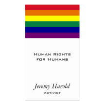 Rainbow Flag Business Card Templates