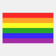 Rainbow flag stickers