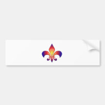 Rainbow Fleur de Lis Bumper Sticker