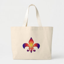 Rainbow Fleur de Lis Sac Fourre-tout