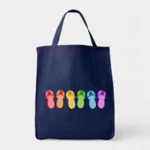 Rainbow Flip Flops Bag