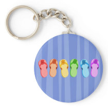 Rainbow Flip Flops