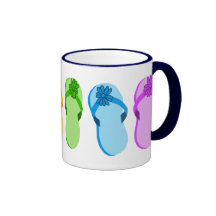 Rainbow Flip Flops Mugs