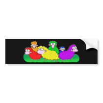 Rainbow Flock Bumper Sticker