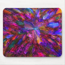 Rainbow Flower Mouse Pad