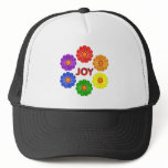 Rainbow Flowers Joy Trucker Hat