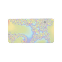 Rainbow fractal address label