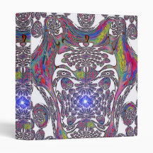Rainbow Fractal Art 2 Binder