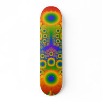 Rainbow Fractal Explosions: Skateboard Deck