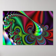 Rainbow Fractal Poster
