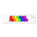 Rainbow Frenchie bumper stickers
