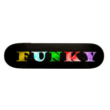 Rainbow Funky Custom Skate Board