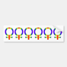 Rainbow Gal Bumper Sticker