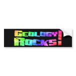 Rainbow Geology Rocks! Bumper Sticker bumper stickers