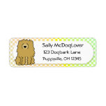 Rainbow Gingham Chow Chow Custom Return Address Label