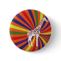 Rainbow Giraffe Art