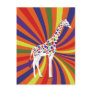 Rainbow Giraffe Art