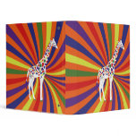 Rainbow Giraffe binders