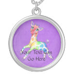Rainbow Giraffe Necklace