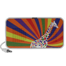 Rainbow Giraffe Ipod Speaker