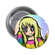 Rainbow Girl Buttons