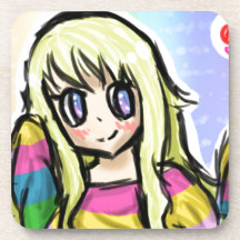 Rainbow Girl Coaster