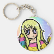 Rainbow Girl Key Chains