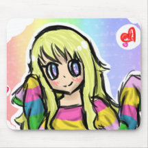 Rainbow Girl Mousepads