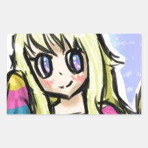 Rainbow Girl Stickers