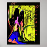 rainbow graphic poster