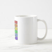 Rainbow Gym Teacher Coffee Mugs