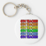 Rainbow Gym Teacher Keychain